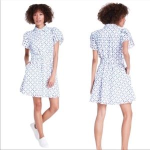 Alexis x Target Blue And White Dot Tulip Dress Size M